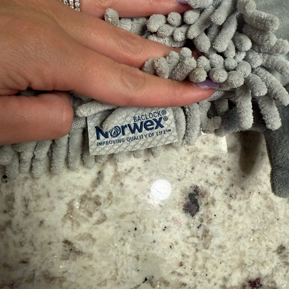 Gray Shark hand towel